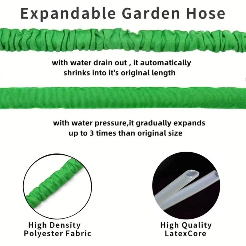 Expandable Magic Hose, High-Pressure Car Wash, 7water Spraying