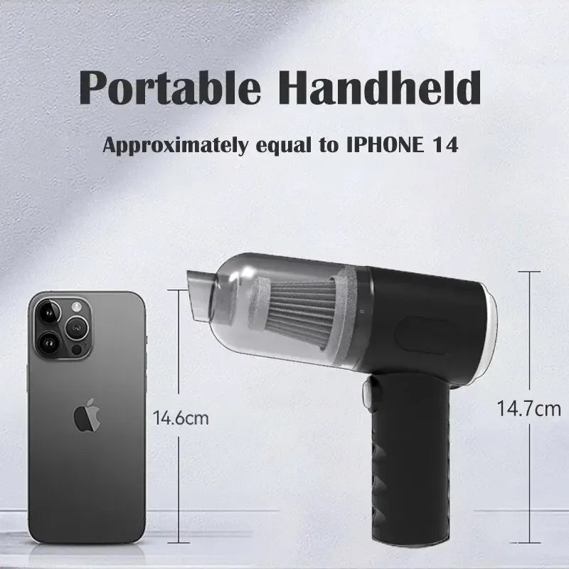 9000pa Wireless Car Vacuum Cleaner USB Charging 1200mah Portable