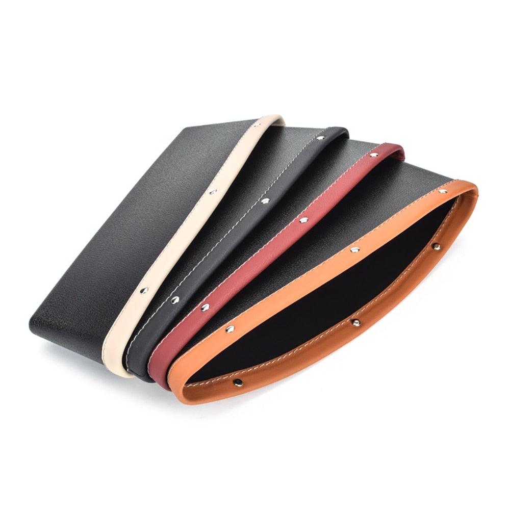 PU Leather Car Seat Gap Organizer with Cup Holder
