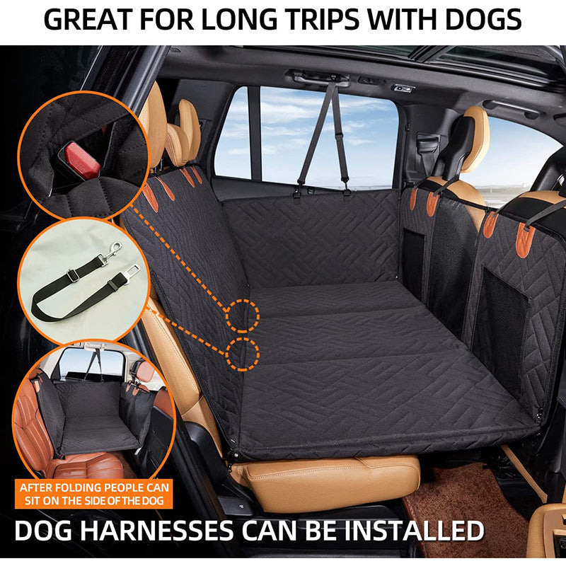 Waterproof Pet Car Seat Cushion — Black & Gray, Single & Bundle Sets