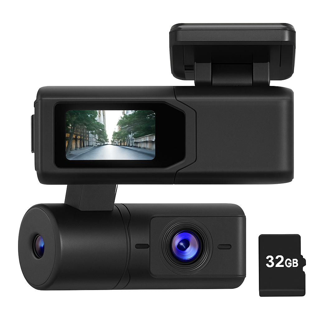 Front Dash Cam for Cars with App Control and Wide Viewing