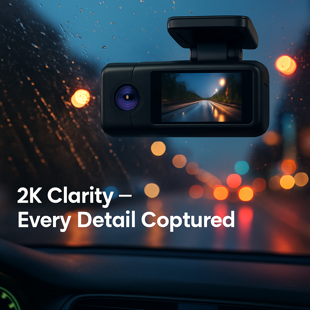 Front Dash Cam for Cars with App Control and Wide Viewing