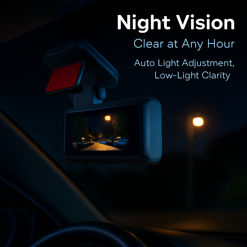 Front Dash Cam for Cars with App Control and Wide Viewing